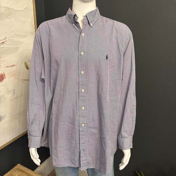 Ralph Lauren Other - Ralph Lauren Men's Purple Mini Check Shirt